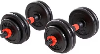 ASU FIT 4 KG red & black adjustable gym dumbbell Adjustable Dumbbell(4 kg)