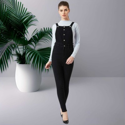 Perfect Outlet Women Black Dungaree