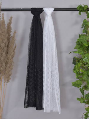 Nakoda Creation Net Self Design Women Dupatta
