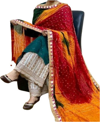 DEVAR BHABHI Tabby Silk, Chiffon Printed Women Dupatta