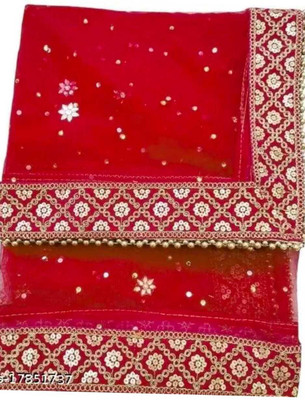 KJS ENTERPRISE Net Embroidered Women Dupatta