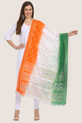 LIVVIE Silk Blend Graphic Print Women Dupatta