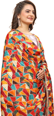 Sekmany Silk Blend Printed Women Dupatta