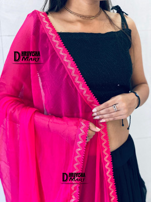 Dhruvisha Chiffon Solid Women Dupatta