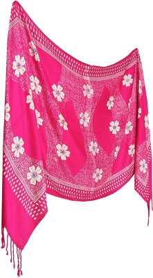 PinkFly Satin Blend Floral Print Women Dupatta