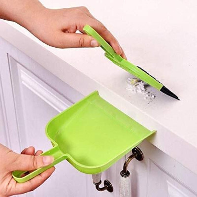UNSORT Mini Dustpan Supdi with Brush Broom Set for Multipurpose Cleaning Drawer Cleaner Plastic Dustpan(Multicolor)