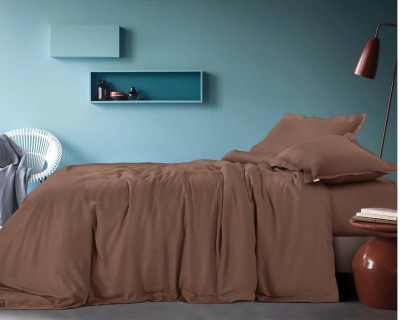 TURIYA Queen Polycotton Duvet Cover(Brown)