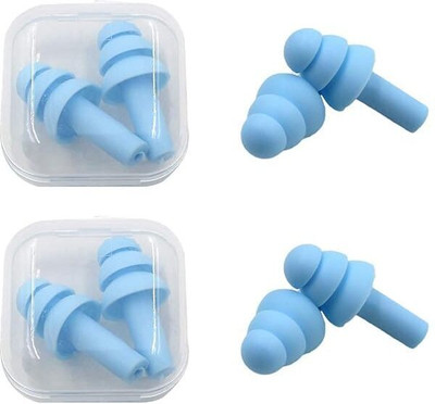 StyleShark Earplugs Noise Reduction for Swimming Airplanes Musicians Concerts Silicone Ear Plug(Blue)