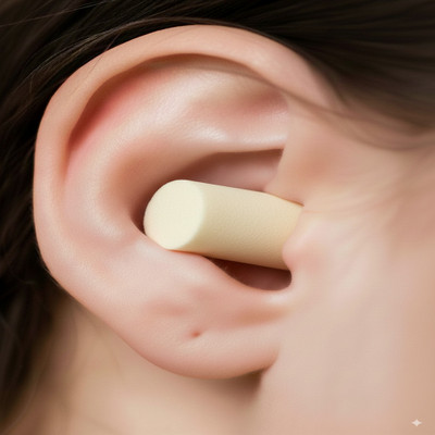 james Soft Foam Reusable Earplugs, Sleeping, Concert, Study, Loud Noise Reducing Ear Plug(Beige)