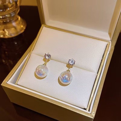 BlueShine Korean Earring Cubic Zirconia Alloy Drops & Danglers, Stud Earring