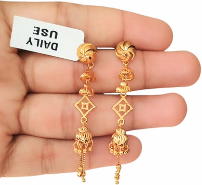 SAPNA PALACE SUI DHAGA DESIGNER SQAURE EXCULSIVE EARRING Brass Drops & Danglers