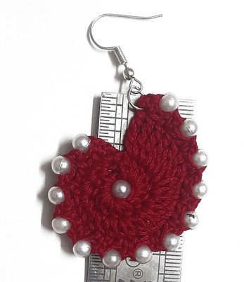 My Little Princess Handmade Crochet Earrings Metal Drops & Danglers