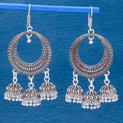 Shostopper by Sukkhi Divine Oxidised Jumaki Earring For Women Alloy Jhumki Earring