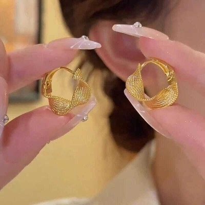 Oralya Trendy Earrings For Women Girls Korean western Stylish fancy light weight shiny Cubic Zirconia Alloy Clip-on Earring, Drops & Danglers, Hoop Earring, Jhumki Earring, Earring Set