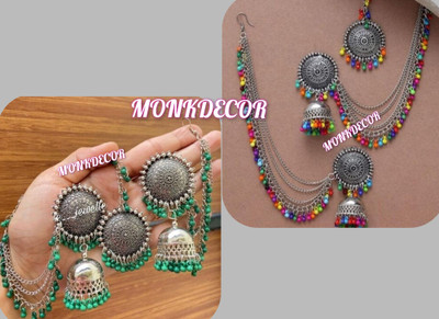 JEWERICHE IMITATION Alloy Multicolor, Green Jewellery Set(Pack of 2)