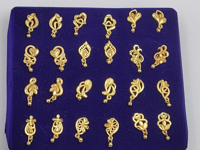 gb creation Pavitra Beads Brass Stud Earring