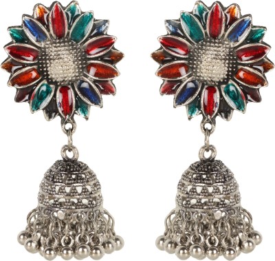 Nirvani Trendy jhumka earring for women and girl's German Silver Jhumki Earring, Stud Earring