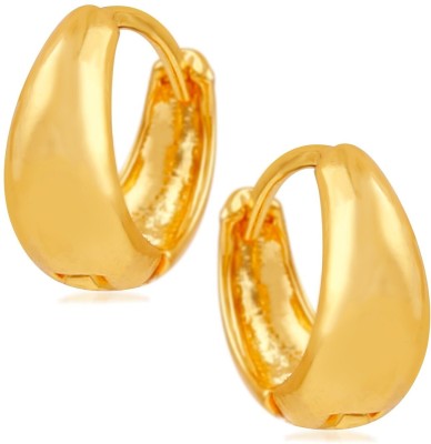 Animated Salman Khan Gold Kaju Bali Hoop Earring For Unisex Golden Stainless Steel Hoop Earring