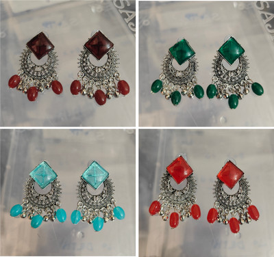 Crystal Alloy Drops & Danglers, Jhumki Earring, Chandbali Earring, Stud Earring