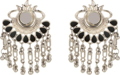 Nirvani Fancy earring for women and girl's German Silver Chandbali Earring, Stud Earring