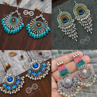 Beads Alloy Earring Set, Jhumki Earring, Drops & Danglers, Chandbali Earring