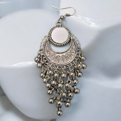 NAVA HUB Jhumka Earring For Women and Girls Beads Aluminum Jhumki Earring