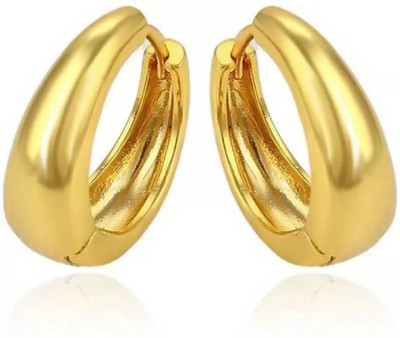 Shashank Soul FK-GoldKaju007 Cubic Zirconia Brass Plug Earring