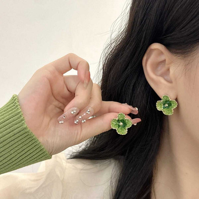 Oralya New trendy korean Design Flower Earring For Girls & Women Cubic Zirconia, Crystal Alloy Plug Earring, Hoop Earring, Stud Earring, Earring Set