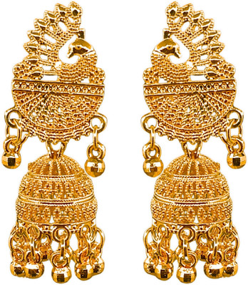MOBECARE Small And Simple Fancy Earrings Jhumka Combo Pack Of 1 Pair Brass Jhumki Earring, Earring Set, Stud Earring