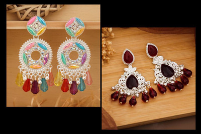 bhanu diam Bestseller Combo Of Earrings Brass Jhumki Earring