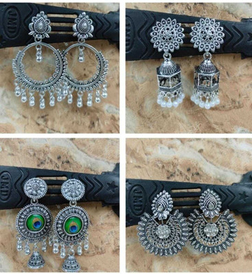 GIMISS Alloy Plug Earring, Magnetic Earring, Earring Set, Clip-on Earring, Jhumki Earring