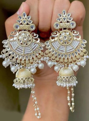 MFC Chandbali Earrings Cubic Zirconia Alloy Chandbali Earring