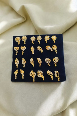 gb creation Diva Beads Brass Stud Earring