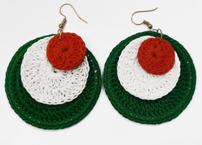 My Little Princess Handmade Crochet Earrings Metal Drops & Danglers