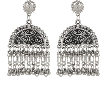 Nirvani Trendy earring for women and girl's German Silver Drops & Danglers, Chandbali Earring