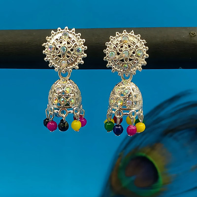 MOBECARE Small And Simple Fancy Earrings Jhumka Combo Pack Of 1 Pair Brass Earring Set
