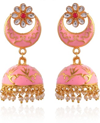 Madanam MJJ_03 Zircon Brass Jhumki Earring