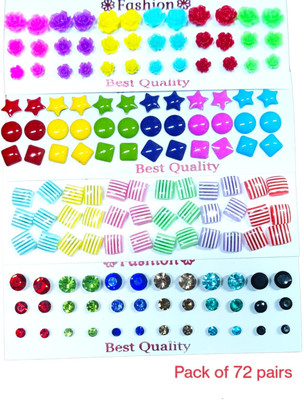 Resin Stud Earring