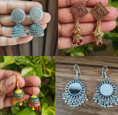 Alloy Jhumki Earring, Earring Set, Drops & Danglers