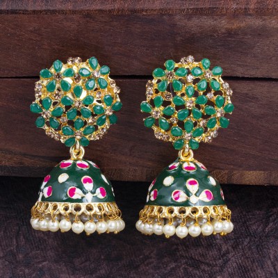 Sukkhi Imploring Gold Plated Jumaki Earring For Women Pearl Metal Jhumki Earring