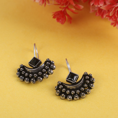 Foxy Trend Buy Silver-Plated Earrings with Crystal Stones – Fashionable Jewelry for Women Brass Stud Earring