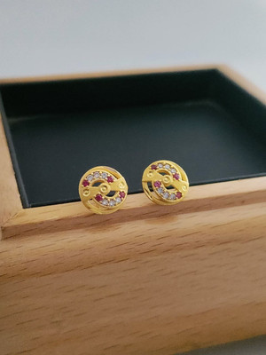 CGENTERPRISE CG Brass Stud Earring