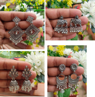 SR Sarthak Royal Alloy Jhumki Earring, Earring Set, Stud Earring