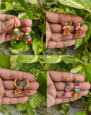 Brass Jhumki Earring, Hoop Earring, Stud Earring