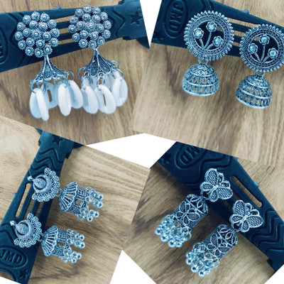 SR Sarthak Royal Alloy Jhumki Earring, Earring Set