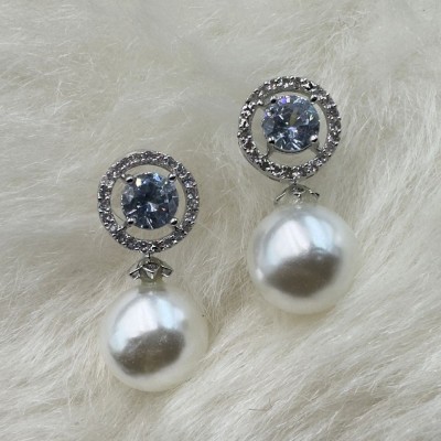 Charms Designer Crystal Diamond Alloy Drop Earring Alloy Drops & Danglers