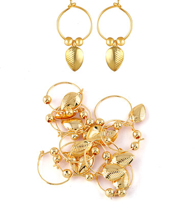 VIGHNAHARTA-Twinkling-Shimmering-Bacha-Bali-Earring-For-Baby-Boy-Girls-VFJ2246ERG-6PAIR-Pearl-Brass-Huggie-Earring-Chandbali-Earring