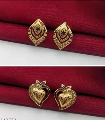 VIAANA CREATION Fancy AD Earrings Flower Printed Style Combo Pearl Alloy Cuff Earring