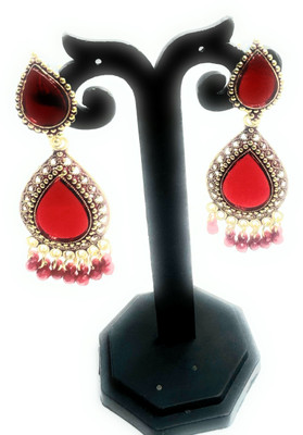 UWISH UW Drop Red Earring Alloy Drops & Danglers