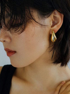 PTwoCreator Western Gold Plated Stud Earrings With Premium Jewellery Box Alloy Stud Earring